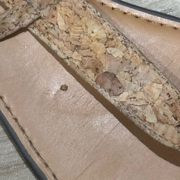 J.Crew Cork T-Strap Sandals Tan Women’s 9.5 - Picture 2 of 5